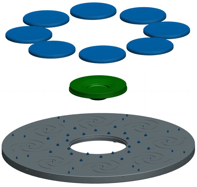 SiC qoplamali disk